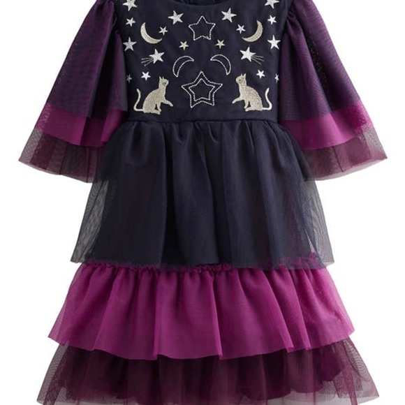 Boden Other - Mini Boden Purple and Black Starry Dress